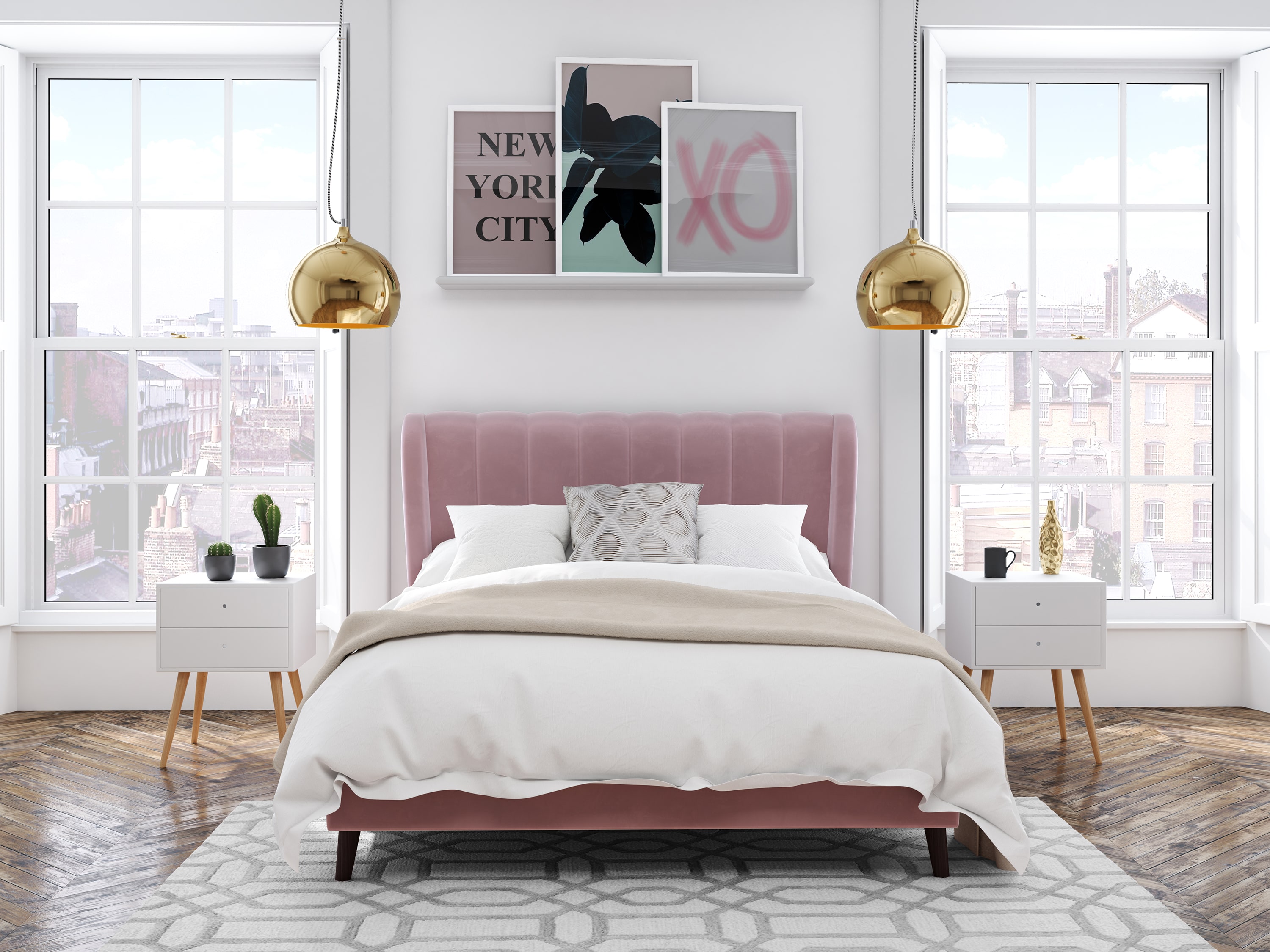 Elycia Upholstered Bed Frame
