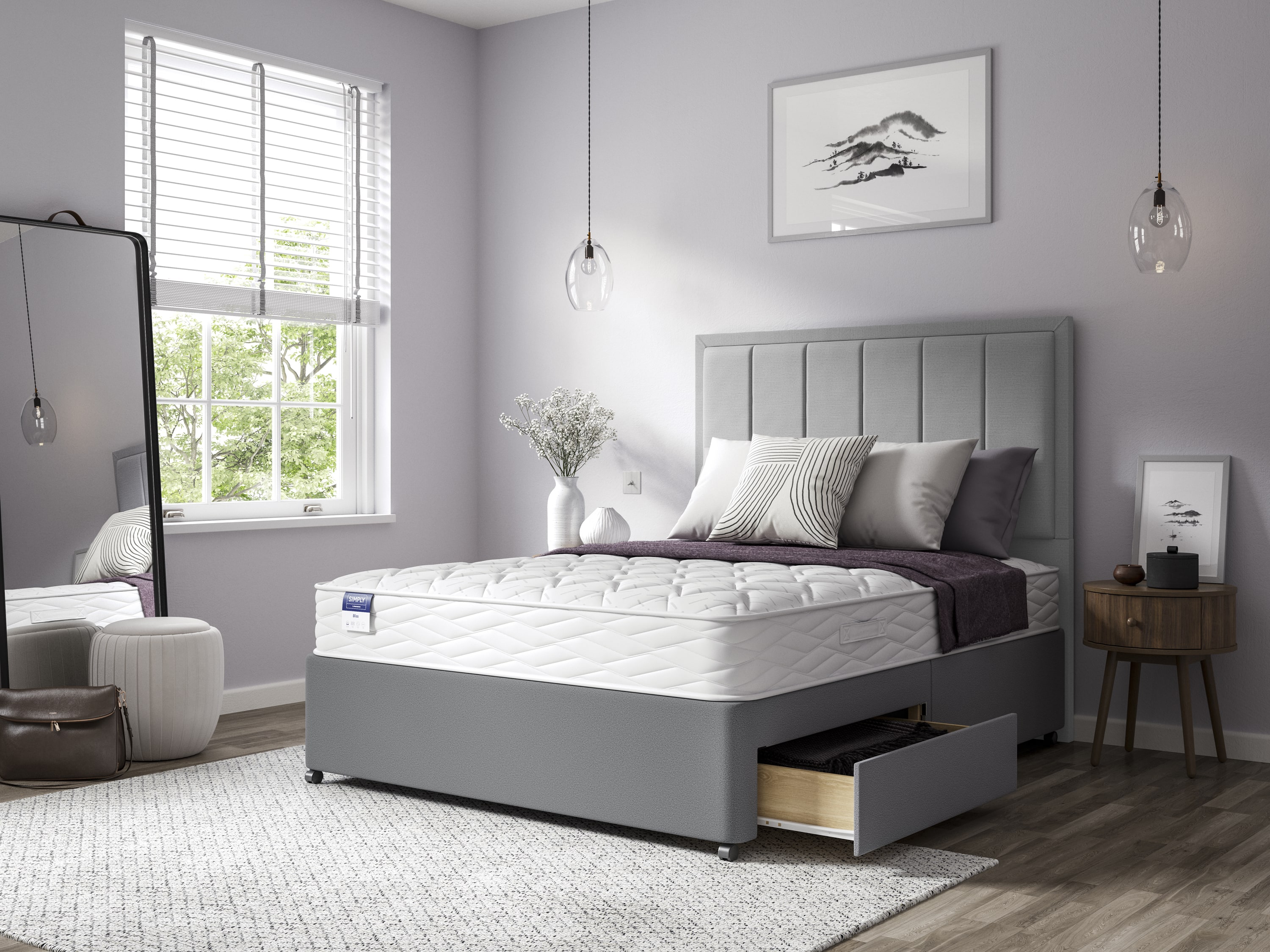 Simply by Bensons Divan Base and Bliss Mattress